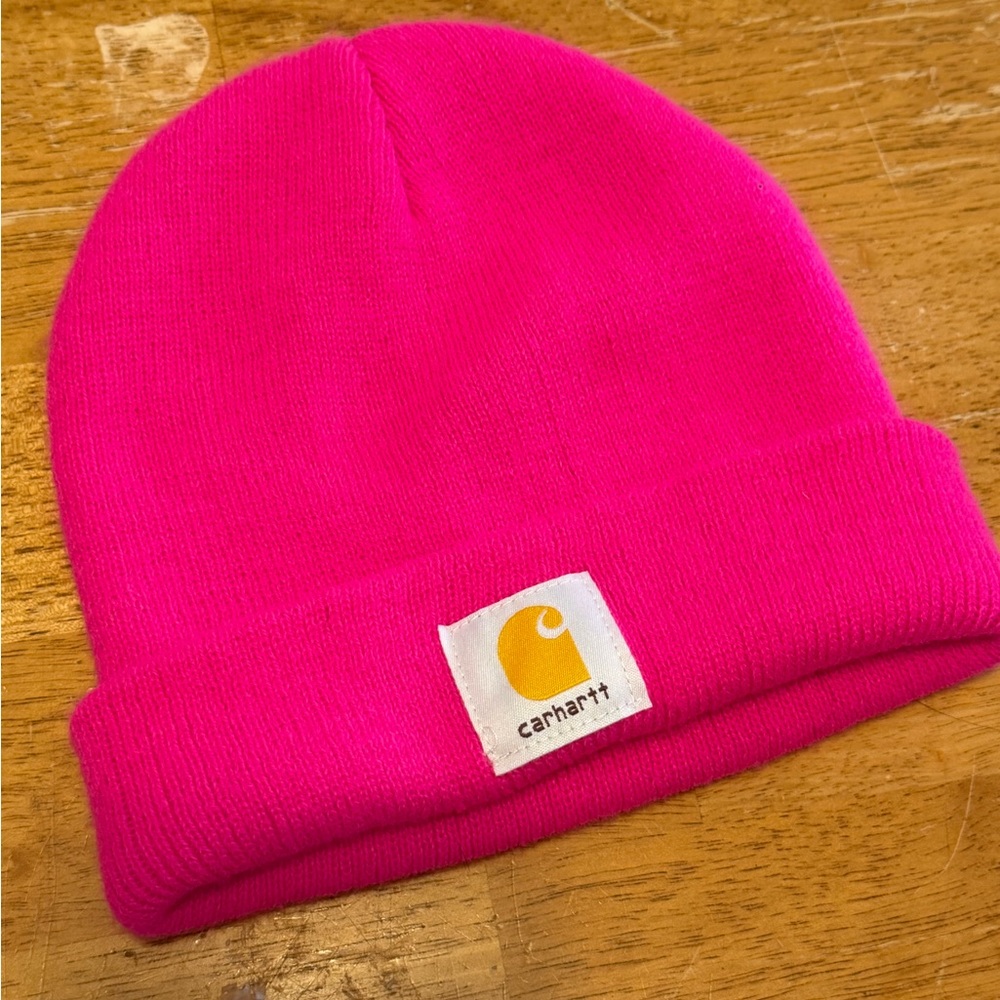 Carhartt Kids Bright Pink Beanie UEC
